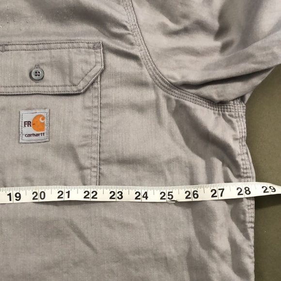 CARHARTT FR ( flame 🔥 resistant) Westex, Men’s work shirt size 2XL” Tall, - Picture 15 of 16
